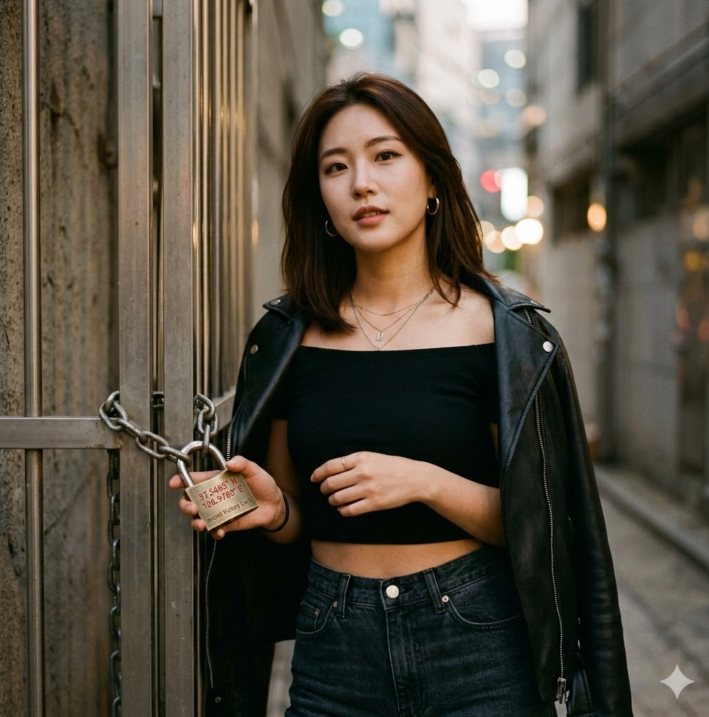 붉은 좌표가 자물쇠로 잠긴 그래픽, 'Secret Victory Lock' 텍스트가 은밀하게 새겨진 디자인. 붉은 좌표가 자물쇠로 잠긴 그래픽, 'Secret Victory Lock' 텍스트가 은밀하게 새겨진 디자인.